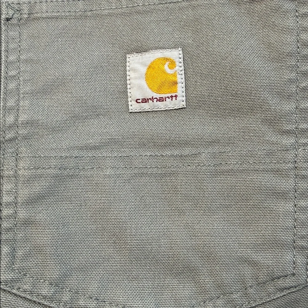 Carhartt Men's Slim Rugged Flex Duck Tapered 5-Pocket Gray Work Chinos